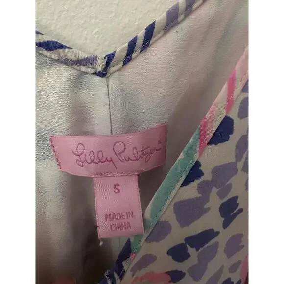 Lilly Pulitzer Multicolor Spaghetti Strap Dress Size Small - Picture 3 of 5